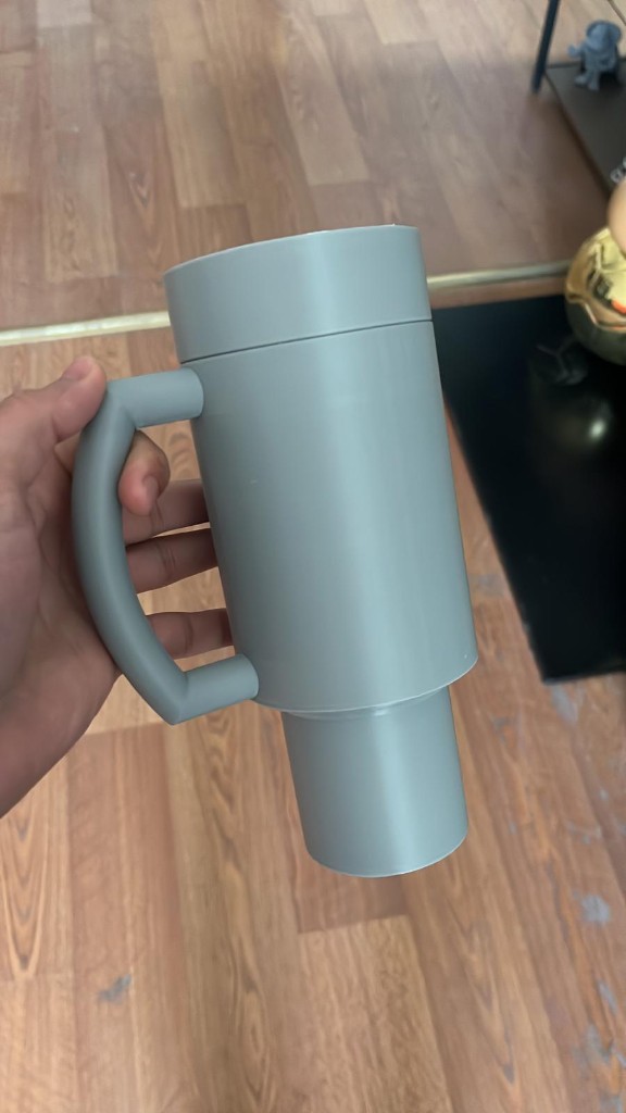 Gri FDM travel mug / bardak prototipi