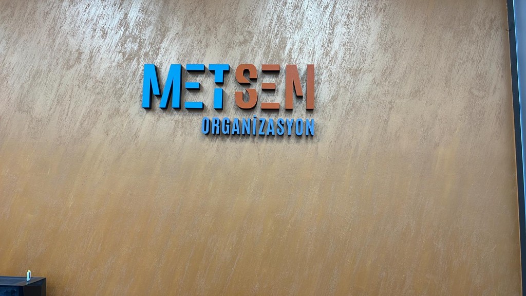 METSEM ORGANİZASYON 3D duvar harf tabelası